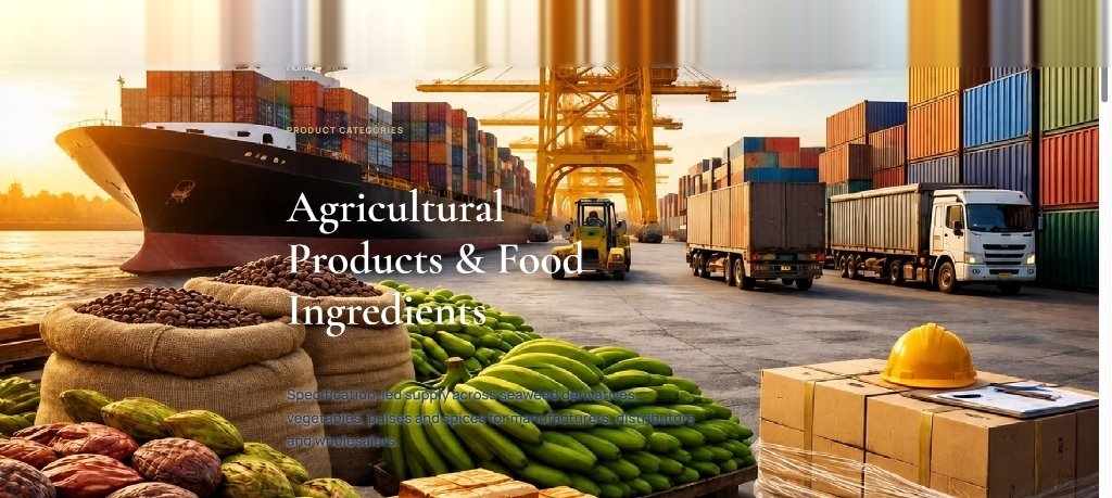 Agricultural Products & Food Ingredients — Master Catalogue | SURIYAN GLOBAL